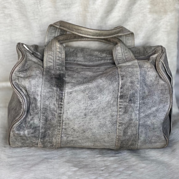 🖤Alexander Wang Rocco Leather Bag / Boston Bag - Grey - Picture 2 of 8